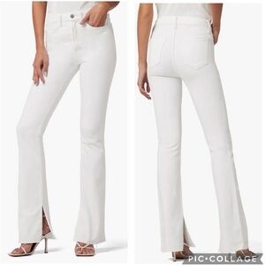 Joe’s Jeans Flawless Hi Honey Hig Rise Curvy Slit Bootcut Jeans White‎ 34
